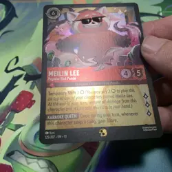 Ravensburger Disney Lorcana Meilin Lee Popular Red Panda 125/207 Foil Legendary - Image 2