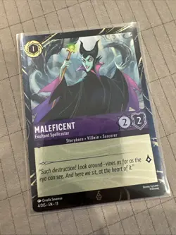 Disney Parks 2026 Lorcana Maleficent Attack Of The Vine 4/DIS EN 13 Promo NM - Image 1
