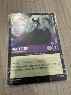 Disney Parks 2026 Lorcana Maleficent Attack Of The Vine 4/DIS EN 13 Promo NM - Image 3