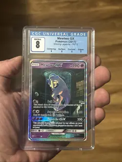 Mewtwo GX 2017 Shining Legends 78/73 Secret Rare Holo Pokemon Card CGC 8 9 Subs - Image 1