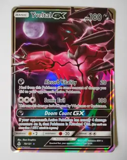 Yveltal GX 79/131 Sm-Forbidden Light Nm/M English Pokemon Card - Image 1