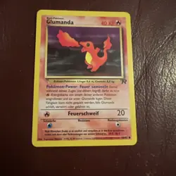 Glumanda (Charmander) GERMAN 50/82 Team Rocket Pokemon Card - Image 1