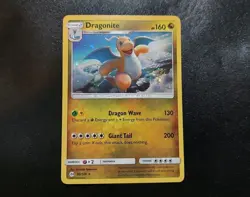 Dragonite 96/149 Sun and Moon HD SWIRL Cosmos Holo Rare Pokemon Card LP - Image 2