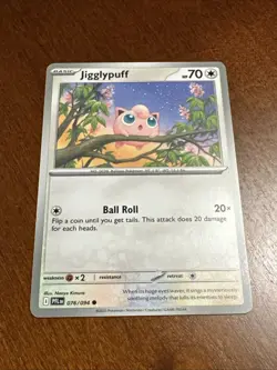 Jigglypuff 076/094 Phantasmal Flames Regular Pokemon TCG Card - Image 1