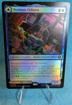 x1 Norman Osborn - Prerelease Cards (PRE) (Foil) - #39 - Human Scientist Villain - Image 1