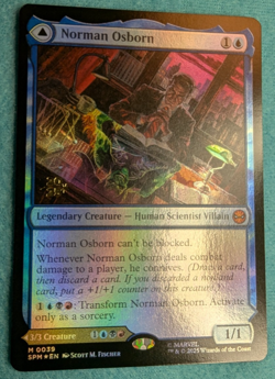 x1 Norman Osborn - Prerelease Cards (PRE) (Foil) - #39 - Human Scientist Villain - Image 2