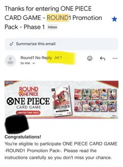 Round 1 One Piece Card Game Promotional Pack - English X10 Ships 7/18 - Image 1