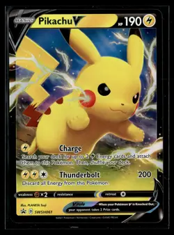 Pokemon TCG SWSH: Sword & Shield Promo Cards #SWSH061 Pikachu V - Image 1