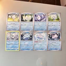 Vanillite, Vanillish & Vanilluxe Pokemon TCG Lot 8 ENG Water Ice Type Cards - Image 1