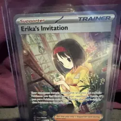 Erikas Invitation 203/165 Pokemon TCG Scarlet and Violet 151 Sir Hyper Rare Card - Image 2