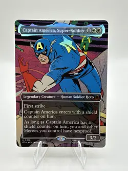 Captain America, Super-Soldier (Borderless) (0316) Marvel Super Heroes Foil - Image 1