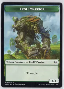 1x Troll Warrior Token - Kaldheim - Near Mint - Image 1