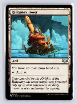 Reliquary Tower 386 Regular Commander Tarkir Dragonstorm Magic: The Gathering NM - Image 1