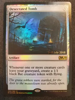 Desecrated Tomb - Foil - Prerelease Promo *NM* Near Mint MTG - Image 1