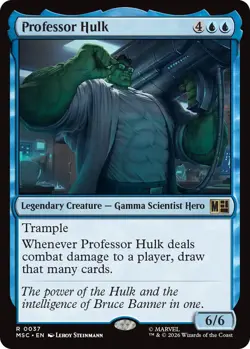 Professor Hulk Light Play, English Magic the Gathering MTG Commander: Marvel Sup - Image 1