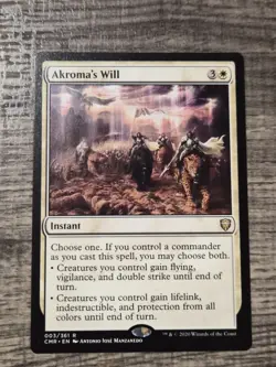 Akroma's Will - Commander Legends (CMR) - Rare - NM - Image 1