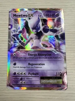 Pokemon TCG Mewtwo EX 52/108 Holo Card Evolutions Series, NM/M Condition - Image 1