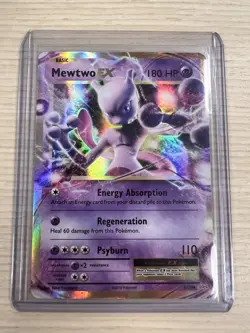 Pokemon TCG Mewtwo EX 52/108 Holo Card Evolutions Series, NM/M Condition - Image 3