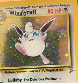 Wigglytuff - 19/130 - Pokemon Base Set 2 2000 Holo Rare Card Mint M - Swirl 🌀 - Image 3