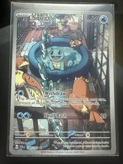 Pokemon Squirtle 148/142 Sv07 Stellar Crown Illustration Rare Holo Full Art - Image 3