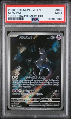 2023 POKEMON SVP EN-SV BLACK STAR PROMO #052 MEWTWO PSA 9 - Image 1