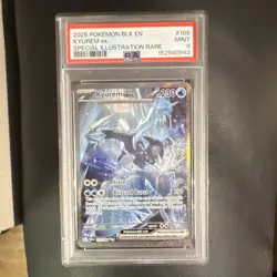 Pokemon 2025 Sv: Black Bolt Kyurem ex 165/086 SIR Full Art Holo PSA 9 EN - Image 1