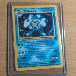 Pokemon TCG Poliwrath 015/130 Base Set 2 Holo Rare 90 HP English - Image 1