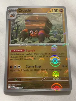 Pokemon TCG Crustle 052/086 Black Bolt (Poke Ball Pattern) - Image 1