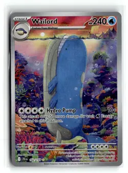 Wailord Illustration Rare Holofoil NM [SV09: Journey Together - 162/159] - Image 2