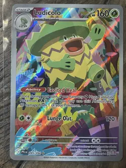 Ludicolo Holo Illustration Rare Pokemon ME02: Phantasmal Flames 095/094 NM - Image 1