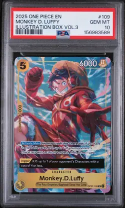 Monkey D. Luffy 109 Illustration Box Vol.3 One Piece Promo One Piece PSA 10 - Image 1