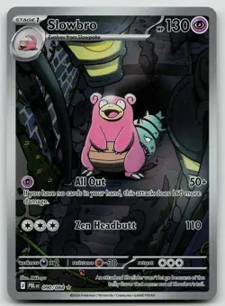 Slowbro 090/084 Illustration Rare Pitch Black Pokemon Holo Near Mint - Image 1