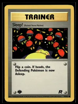 Pokemon TCG 1ST EDITION Team Rocket #79/82 Sleep! (Rocket's Secret Machine) VLP - Image 1