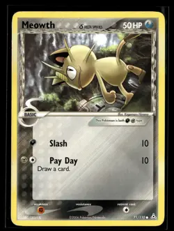 Pokemon TCG Holon Phantoms #71/110 Meowth (Delta Species) - Image 1