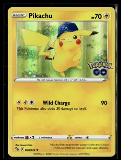 Pokemon TCG Pokemon GO #028/078 Pikachu (28) - Image 1
