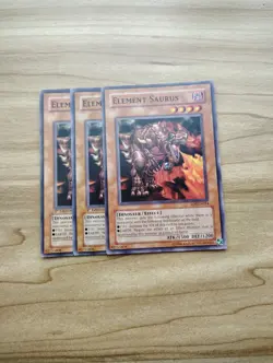 Yu-Gi-Oh! - Element Saurus 3X - Complete Playset - Image 1