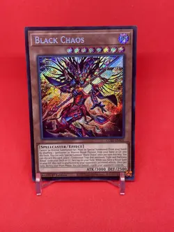 YuGiOh Chaos Origins BLACK CHAOS - Secret Rare Holo Card #CORI-EN001 - Image 1