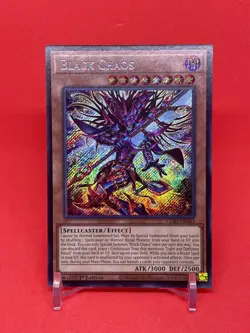 YuGiOh Chaos Origins BLACK CHAOS - Secret Rare Holo Card #CORI-EN001 - Image 3