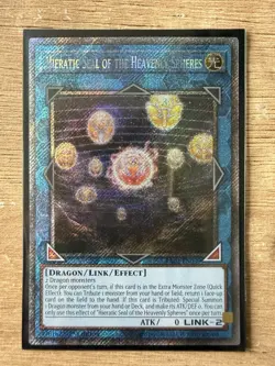 Yugioh Hieratic Seal of the Heavenly Spheres (Platinum Secret Rare) RA02-EN039 - Image 1