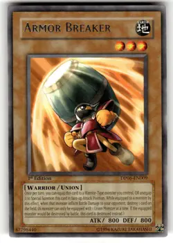 Armor Breaker DP06-EN009 Rare Duelist Pack 6: Jaden Yuki 3 Yu-Gi-Oh Near Mint - Image 1