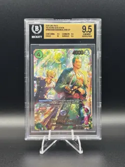 Bandai 2026 One Piece Roronoa Zoro PRB02-006 SP Foil BGS 9.5 - Image 1