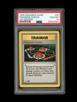 Pokemon PSA 10 GEM MINT Pokemon Center 1st Edition Base Set Shadowless 1999 Card - Image 1