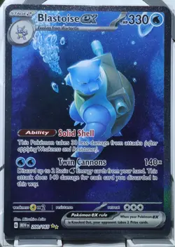 Blastoise ex 200/165 Sv: Scarlet & Violet 151 Holo - Image 1