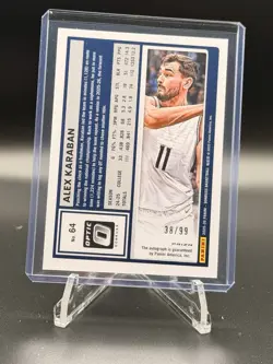 Alex Karaban Rookie Auto 2025-26 Donruss #64 Optic Holo 38/99🔥 - Image 2