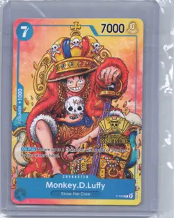 Monkey.D.Luffy (2nd Anniversary Stamped Promo) Foil PR One Piece Promotion Cards - Image 1