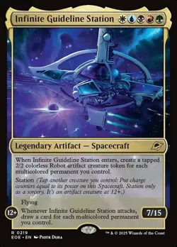 x1 Infinite Guideline Station - Foil R MTG Edge of Eternities M/NM, English - Image 1