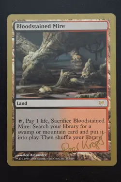 Magic The Gathering MTG BLOODSTAINED MIRE WCD 2003: Peer Kroger LP Played - Image 1