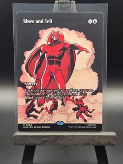 Show and Tell Borderless Marvel Super Heroes NM MTG - Image 1