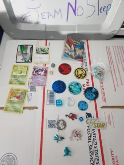 Pokemon Coin Lot + Pins + More Trading Card Game Items T3#133 - Image 1