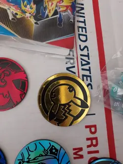 Pokemon Coin Lot + Pins + More Trading Card Game Items T3#133 - Image 2